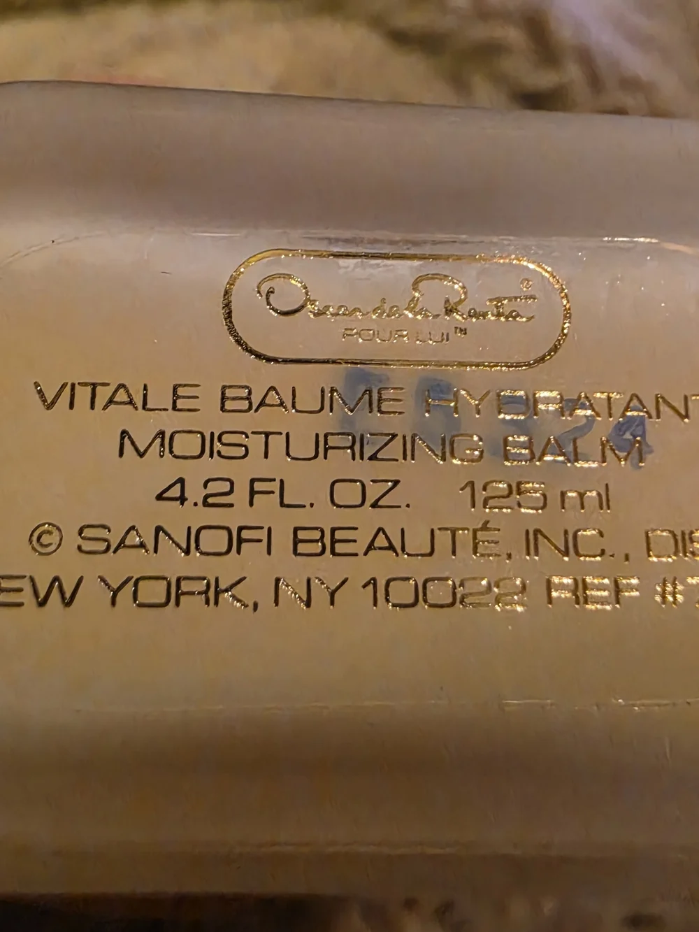 Vintage Collectable discontinued box of Oscar de la Renta Pour Lui Vitale Balm
